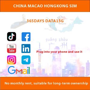 China mainland, HK, Macau Global Roaming Data China SIM Card